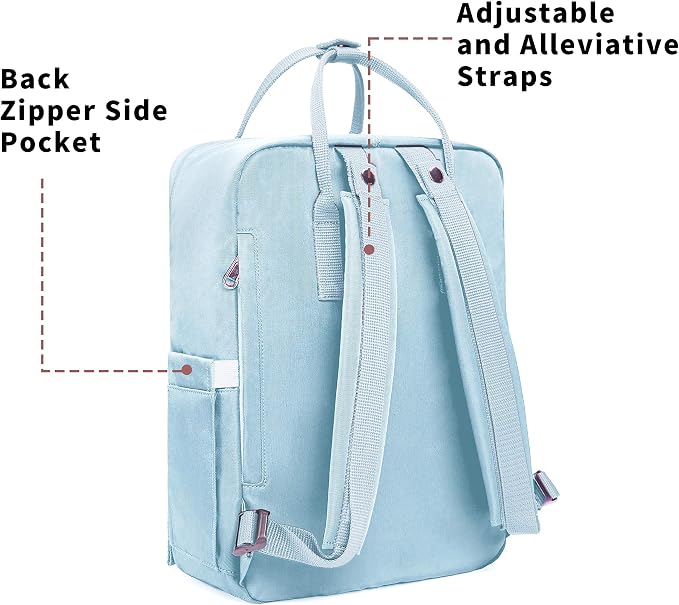 KALIDI Casual Laptop Backpack 15 Inches Classic Camping Rucksack Travel Outdoor - Image 4