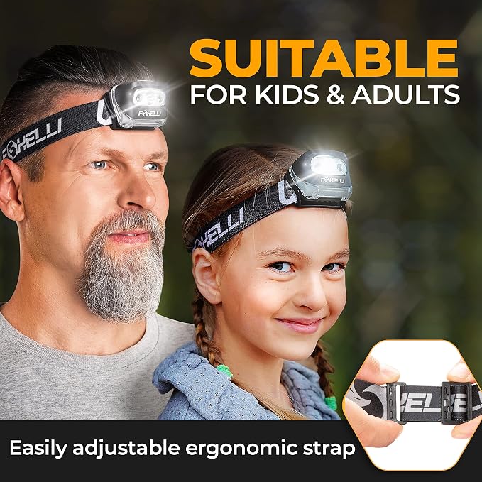 Foxelli LED Headlamp Flashlight - Image 4