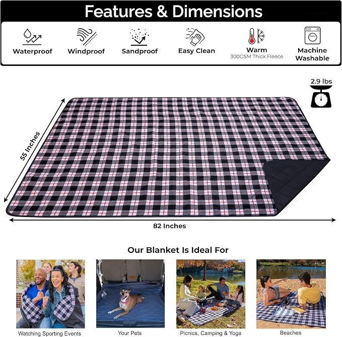 BRAWNTIDE Large Outdoor Waterproof Blanket - Image 2