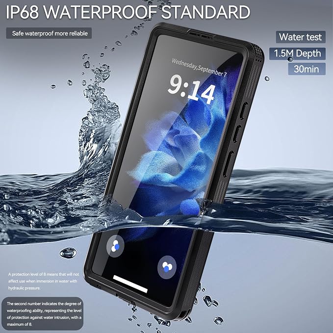 for Samsung Galaxy S25 Ultra Case, Rugged Full Body Underwater Protective Cover - Image 2