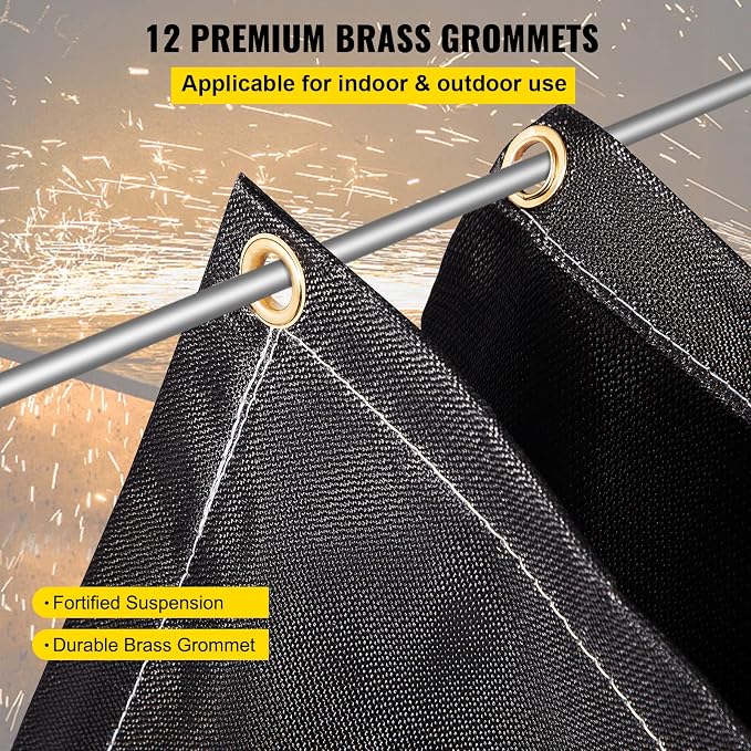 VEVOR Fire Blankets, 2 Pack Welding Blankets, 1022°F Flame Retardant Blanket - Image 5