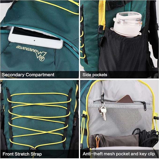 MOUNTAINTOP Hiking Backpack, 30L Camping Backpack, Men Women Hiking Daypack - Image 5