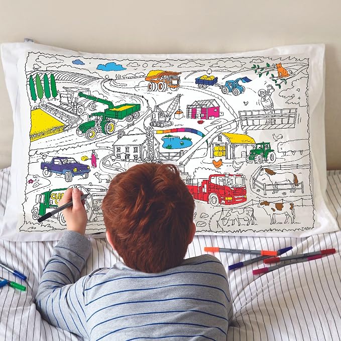 eatsleepdoodle 30x20in White Cotton Pillowcase by eatsleepdoodle