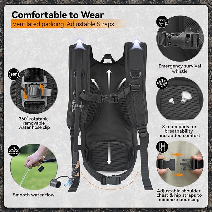 MARCHWAY Tactical Molle Hydration Pack - Image 4