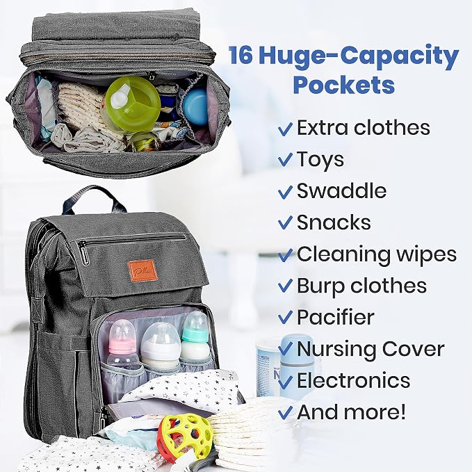PILLANI Baby Diaper Bag Backpack - Image 2