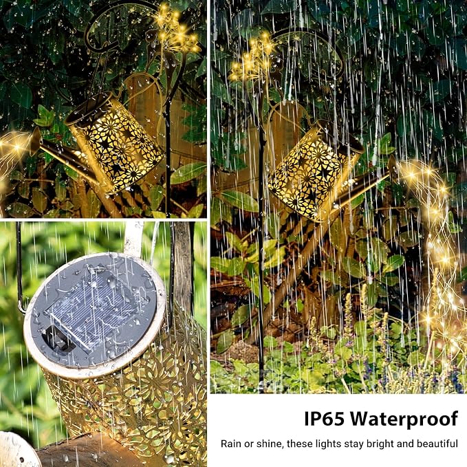 SRNPMIU Solar Watering Can Light, Solar Outdoor Decorative, Garden Decor Lights - Image 5
