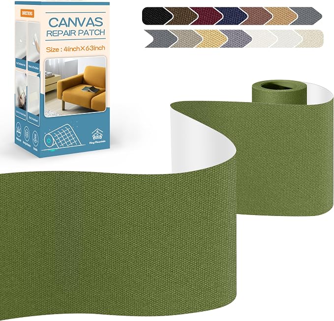 KING MOUNTAIN Canvas Repair Tape, Outdoor Gear Patch, 4×63 Inches, Waterproof by ForABetterHomeLife