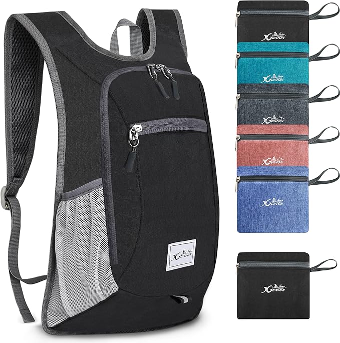 Xgunion Hiking Backpack 10L Small Travel Lightweight Daypack Foldable Hiking by XGUNION