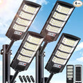 Yusist 4 Pack Solar Street Lights Outdoor Waterproof, 6500K LED Motion Sensor by Yusist