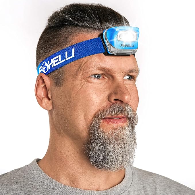 Foxelli LED Headlamp Flashlight by FOXELLI