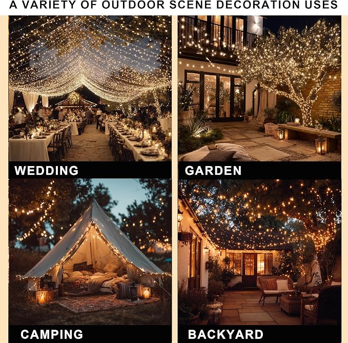 Dazzle Bright Christmas String Lights, 100 FT 300 LED Connectable Waterproof - Image 7