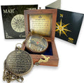 Brass Compass Gift to My Son Never Forget I Love You, Sentimental Keepsake from by MAH