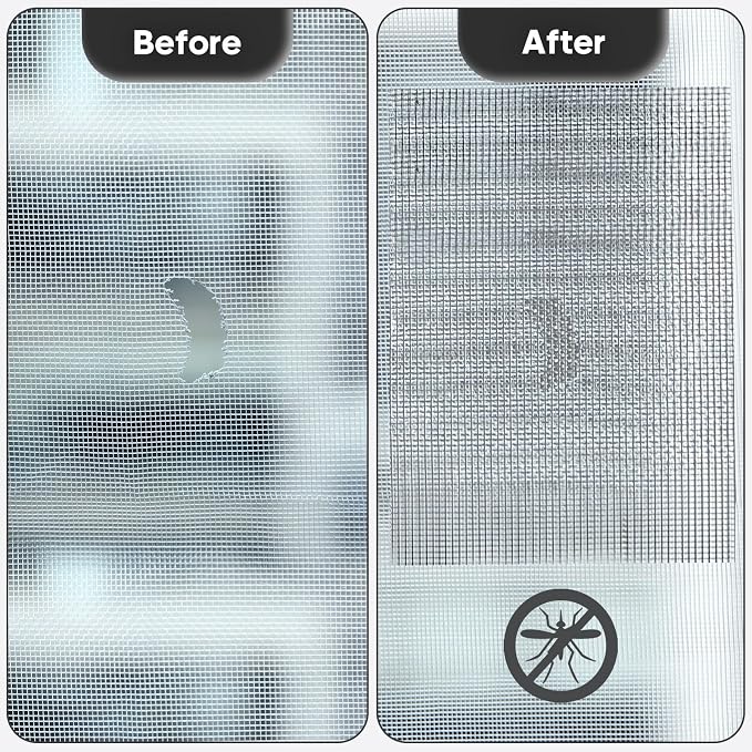 Secopad 5" x 7" Grey/Black Screen Repair Kit, Strong Adhesive Fiberglass Mesh - Image 4