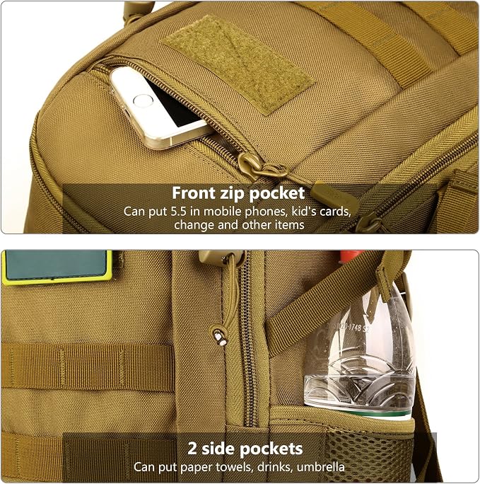 ArcEnCiel 10L/20L Mini X-Small Tactical Backpack MOLLE Daypack Gear Pack - Image 4