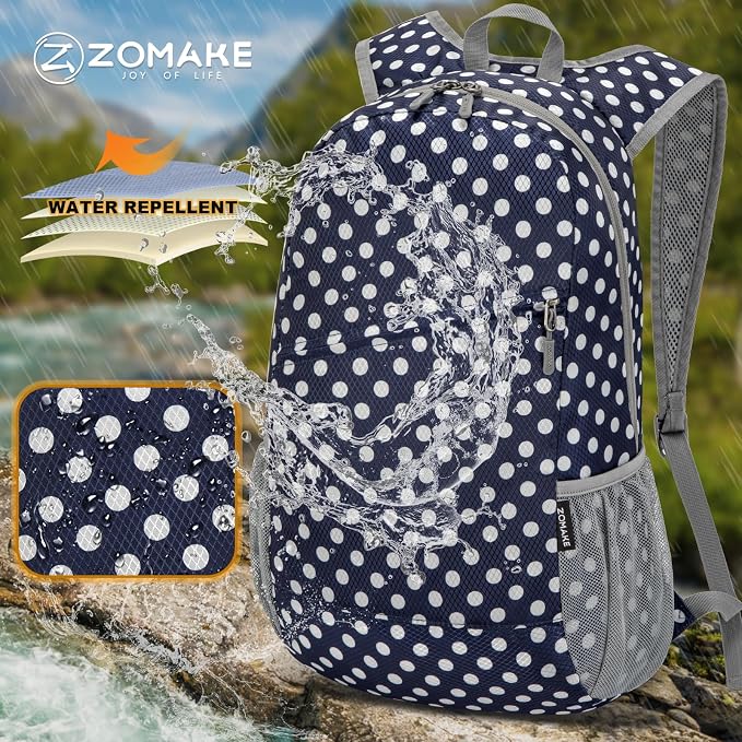 ZOMAKE Lightweight Packable Backpack, Foldable Backpacks Small Daypack - Image 5