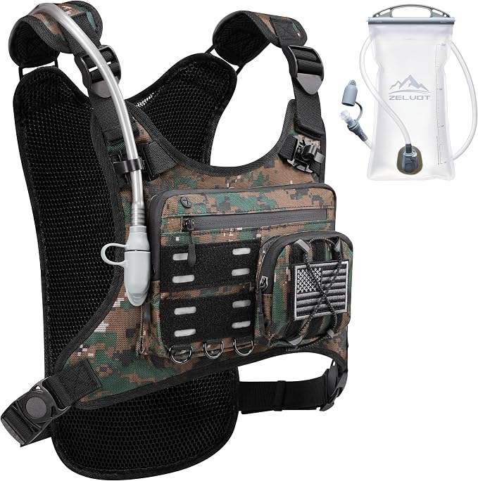 Zelvot Running Vest with 2L Water Bladder, Hydration Backpack, U.S. Original by Zelvot