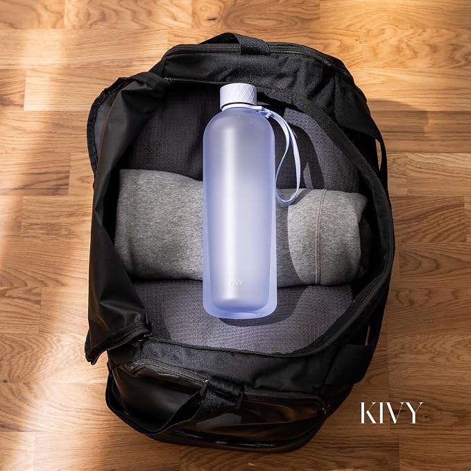 KIVY Large Water Bottle 50oz Fits Backpack & Cupholder - Image 2