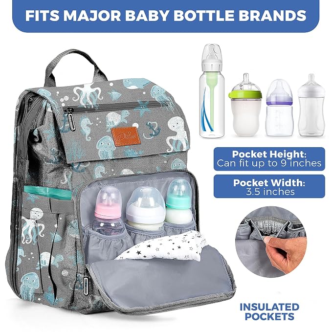 PILLANI Baby Diaper Bag Backpack - Image 4