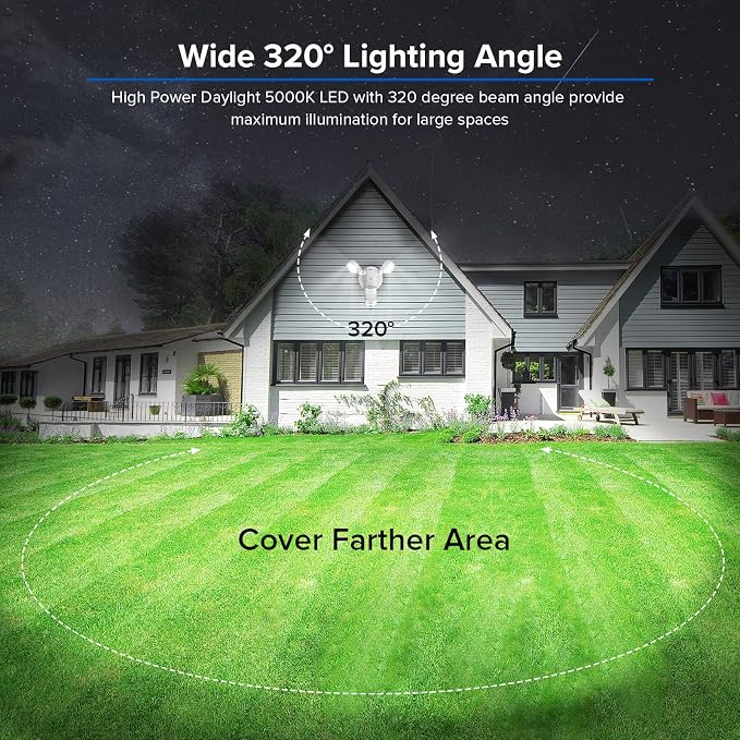 SANSI Motion Sensor Outdoor Lights, 15W 2000LM LED Flood Lights Outdoor - Image 2