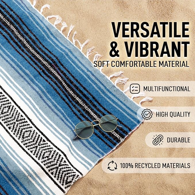 Hydration Nation Authentic Extra Large Mexican Blanket - Image 2