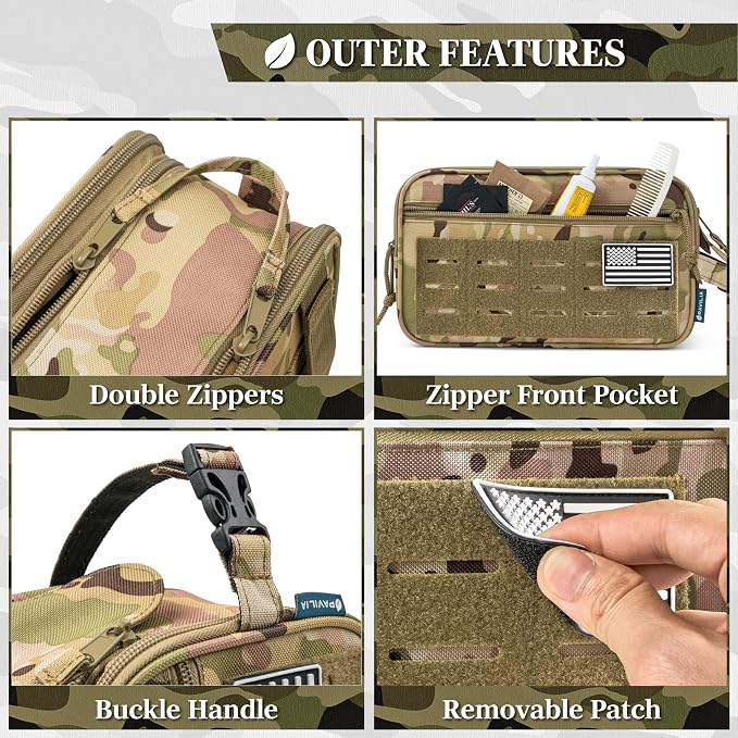 PAVILIA Extra Large Tactical Toiletry Bag - Image 4