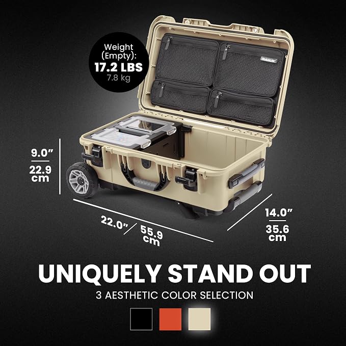 NANUK Trail 30 – 28.5L Waterproof Storage Box Wheeled and Modular Cargo Case - Image 4
