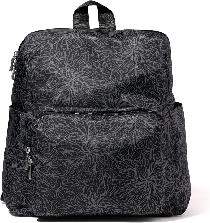 Baggallini Women's Carryall Packable Backpack, Midnight Blossom by baggallini