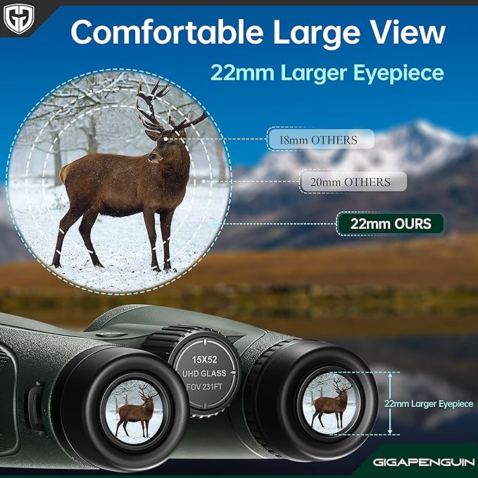 15x52 HD Binoculars for Adults High Powered - Image 3