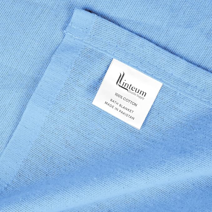 Linteum Textile 100% Cotton Hospital Patient Bath Blanket, Bed Bath Sheet - Image 5