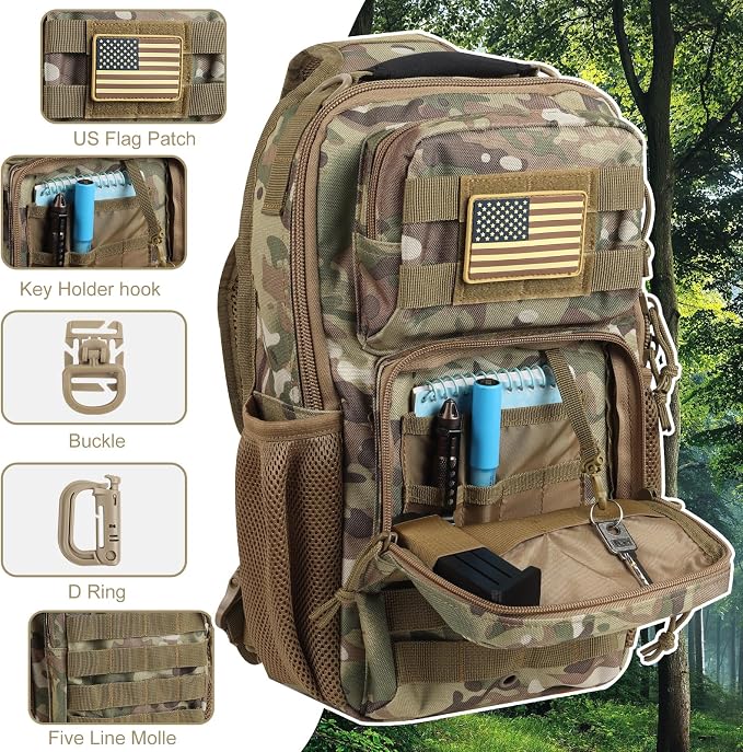 Rover Sling Pack Tactical Shoulder Sling Bag Backpack - Image 4