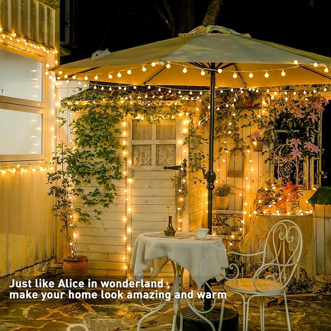 147ft Globe String Lights Outdoor Waterproof, 300 LED Indoor Christmas Lights - Image 5