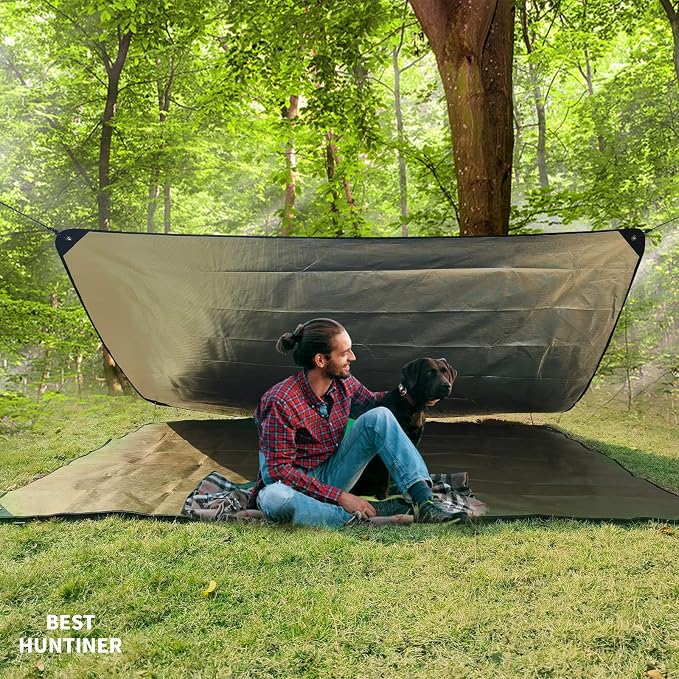 Heavy Duty Survival Blanket -Multifunctional Reflective Tarp Thermal Blanket - Image 5