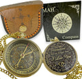 Brass Compass Gift to My Son Never Forget I Love You, Sentimental Keepsake from by MAH