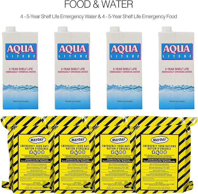 Ready America 72 Hour Deluxe Emergency Kit, 4-Person 3-Day Backpack, First Aid - Image 3