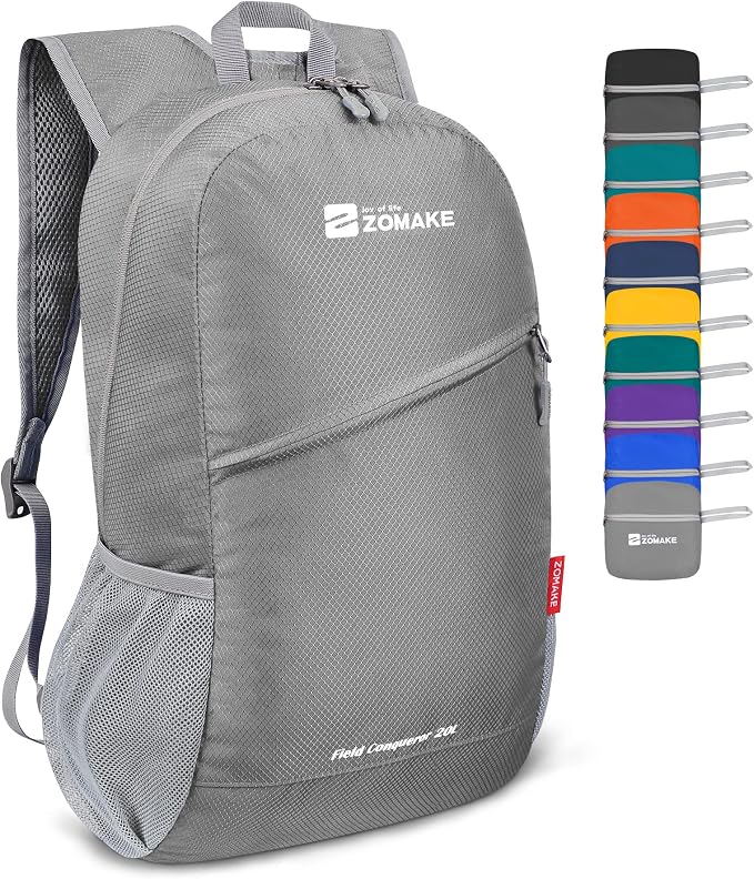 ZOMAKE Lightweight Packable Backpack, Foldable Backpacks Small Daypack by ZOMAKE