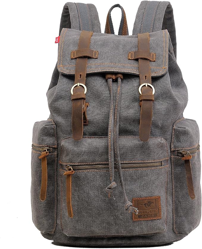 AUGUR High Capacity Canvas Vintage Backpack by AUGUR