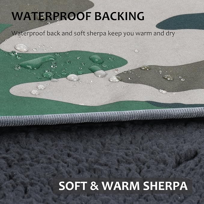Tirrinia Large Waterproof Outdoor Blanket, Soft Warm Windproof Stadium Blanket - Image 2