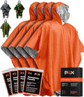 PREPARED4X Emergency Mylar Poncho – Survival Rain Poncho by PREPARED4x