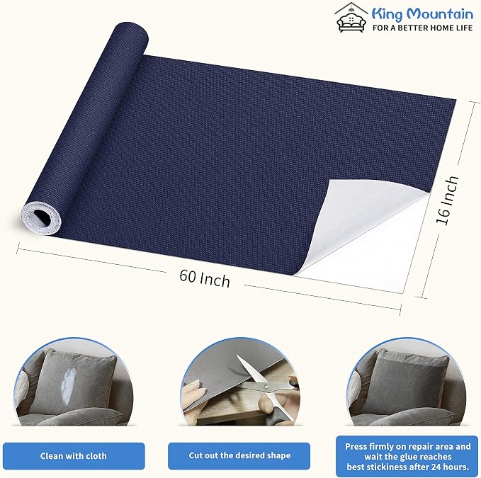 KING MOUNTAIN Canvas Repair Patch 16×60 Inch Self-Adhesive Waterproof Fabric - Image 4