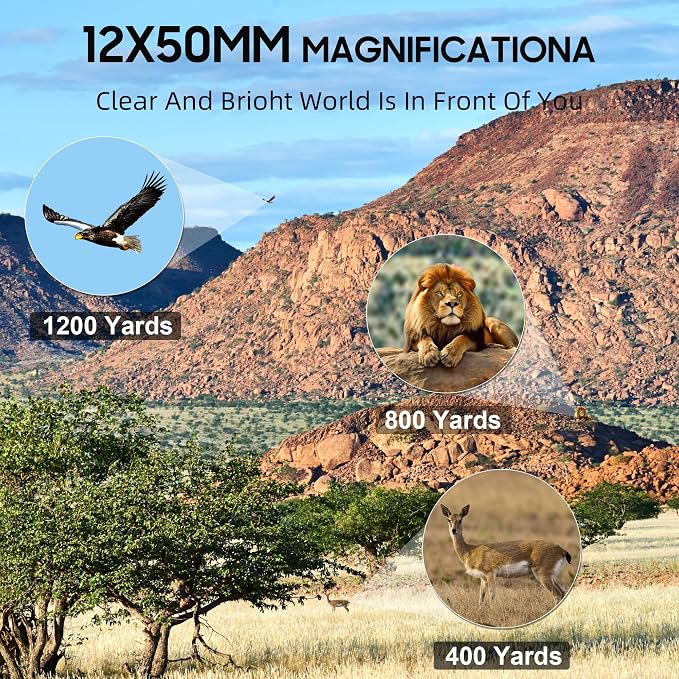 12x50 UHD Binoculars for Adults High Powered - Image 9