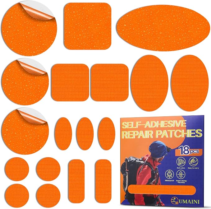 Down Jacket Repair Patch Kit, Outdoor Gear Tenacious Repair Tape, Self Adhesive by Unknown