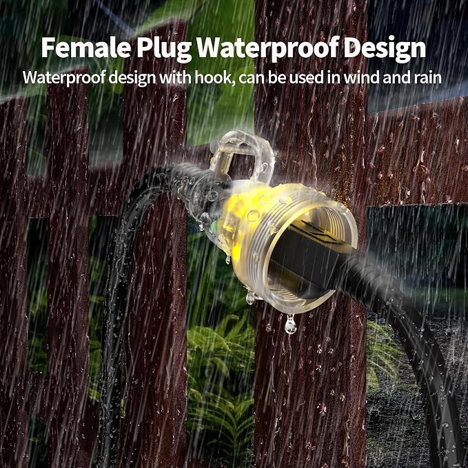 POWGRN 200FT 16 Gauge Black Outdoor Extension Cord Waterproof, 3 Prong Flexible - Image 3