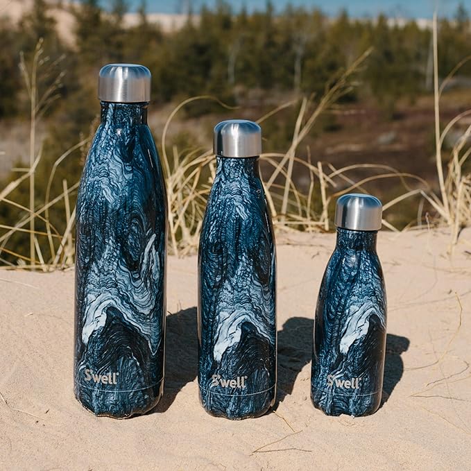 S'well Stainless Steel Water Bottle, Azurite Marble, Triple Layered Vacuum - Image 5