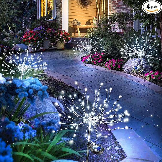 Anordsem Solar Garden Lights Outdoor: Bendable Copper Wire by Anordsem