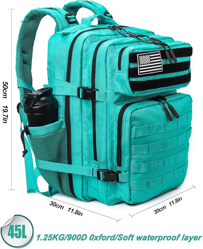 LHI Military Tactical Backpack for Men and Women 45L Army 3 Days Assault Pack - Image 2