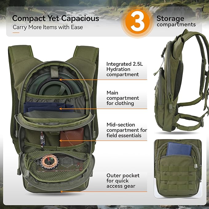 MARCHWAY Tactical Molle Hydration Pack - Image 3