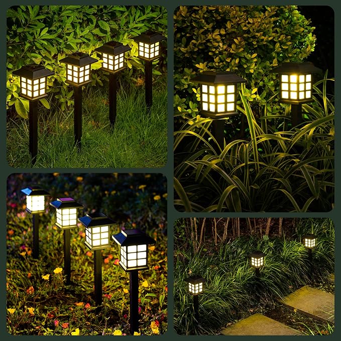 SOLPEX Solar Outdoor Lights, 12 Pack Solar Path Lights, Walkway Lights Outdoor - Image 6