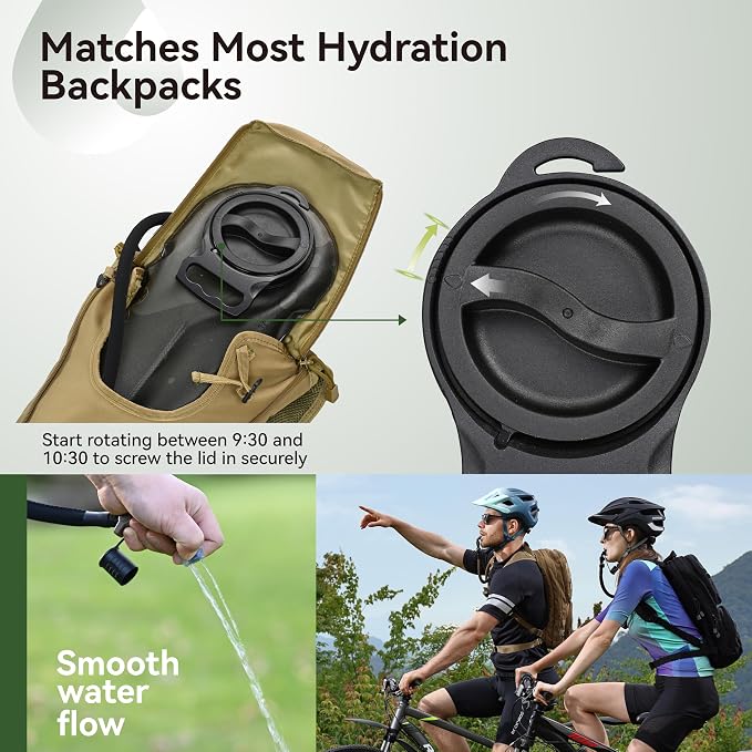 MARCHWAY 2L/2.5L/3L TPU Hydration Bladder, Ultra Durable Water Reservoir Bag - Image 5