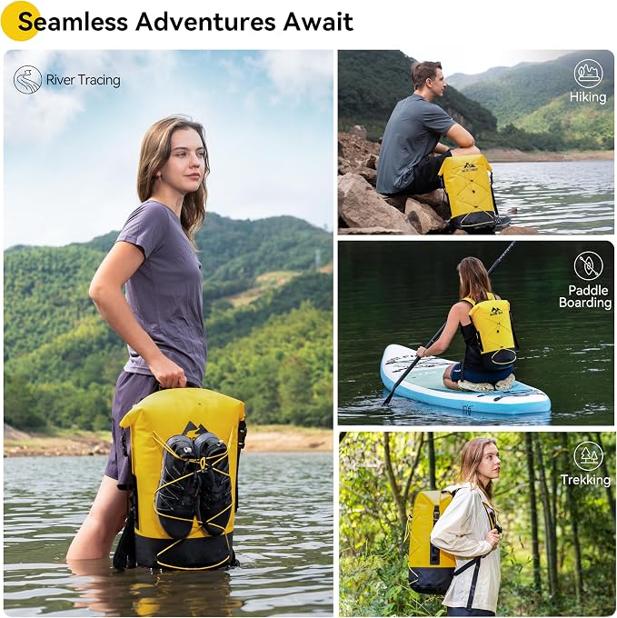 MARCHWAY Floating Roll Top Dry Bag, Flexible Lightweight TPU Waterproof - Image 7