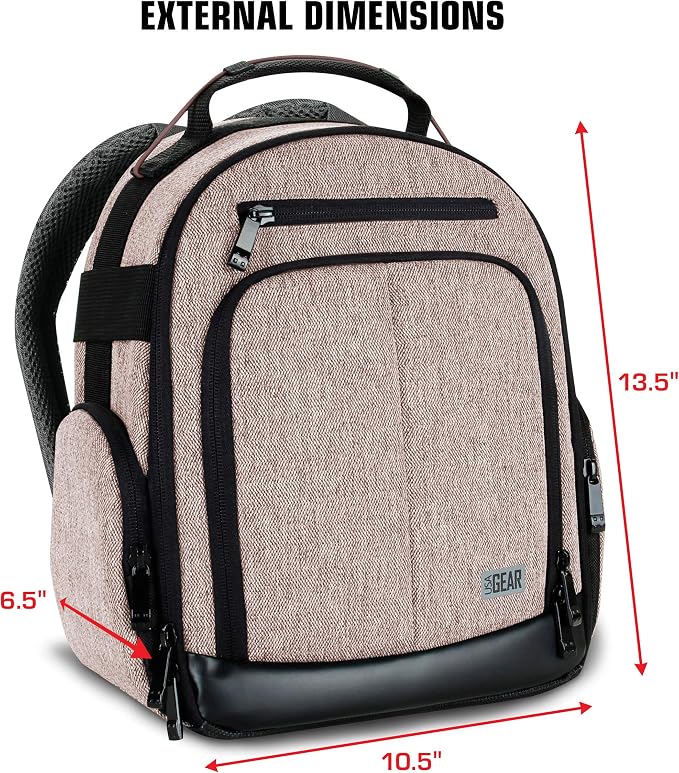 USA Gear Audio Equipment Backpack Fits Audio-Technica System 10, Shure BLX4 - Image 8